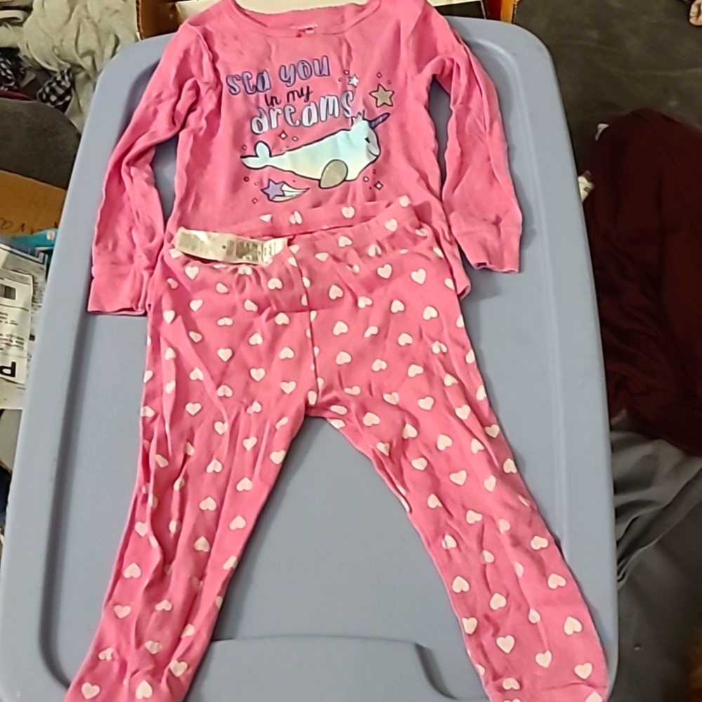 2T Carter's Pajamas pink